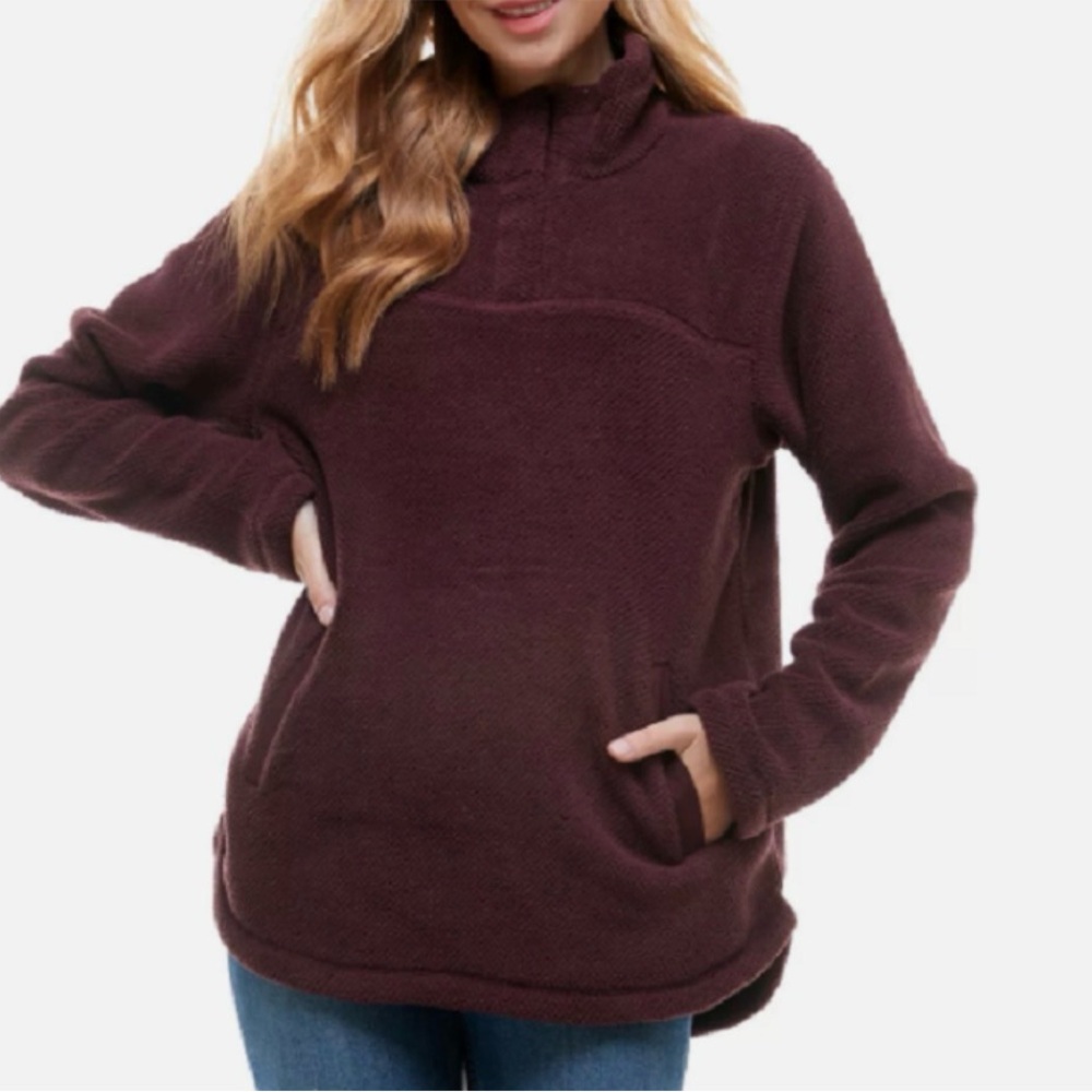 TS Bordeaux Fleece Pullover, XL